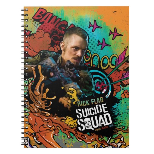 Suicide Squad | Graffiti met kenmerk Rick Flag Notitieboek (Voorkant)
