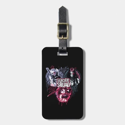 Suicide Squad | Graffiti-toegangspasjes voor klein Bagagelabel (Voorkant verticaal)
