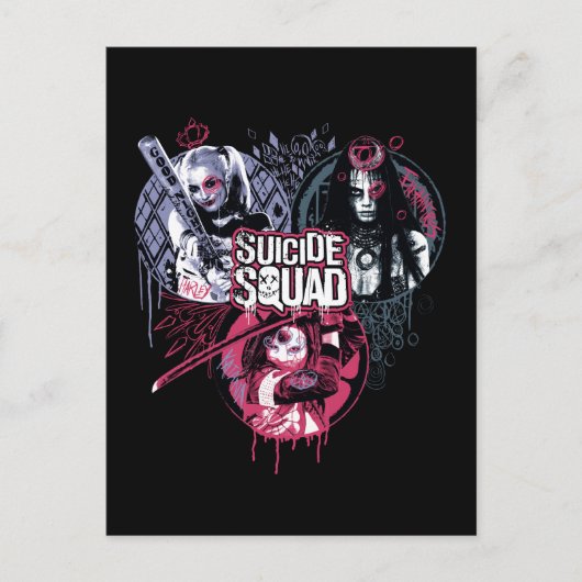 Suicide Squad | Graffiti-toegangspasjes voor klein Briefkaart (Voorkant)