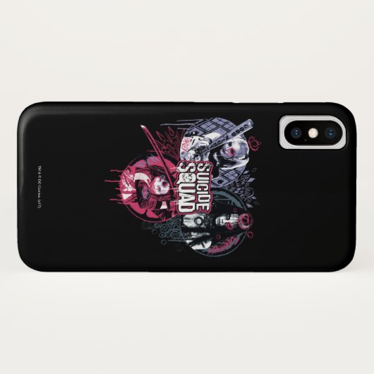 Suicide Squad | Graffiti-toegangspasjes voor klein Case-Mate iPhone Case (Achterkant (horizontaal))