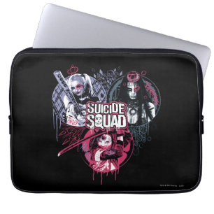 Suicide Squad   Graffiti-toegangspasjes voor klein Laptop Sleeve