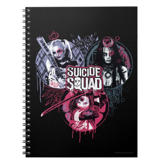 Suicide Squad | Graffiti-toegangspasjes voor klein Notitieboek (Voorkant)
