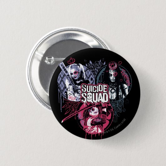 Suicide Squad | Graffiti-toegangspasjes voor klein Ronde Button 5,7 Cm (Voorkant /achterkant)