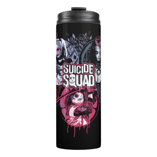 Suicide Squad | Graffiti-toegangspasjes voor klein Thermosbeker (Voorkant)