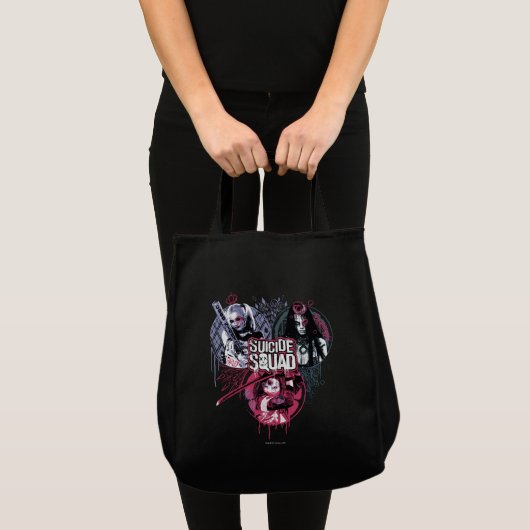 Suicide Squad | Graffiti-toegangspasjes voor klein Tote Bag (Voorkant (product))