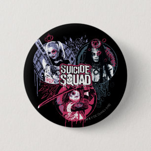 Suicide Squad Graffiti-toegangspasjes voor Squad Ronde Button 5,7 Cm