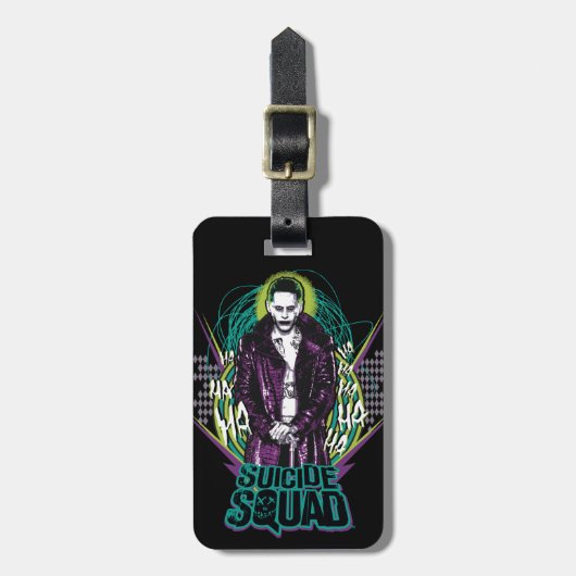 Suicide Squad | Grafisch joker Retro Rock Bagagelabel (Voorkant verticaal)
