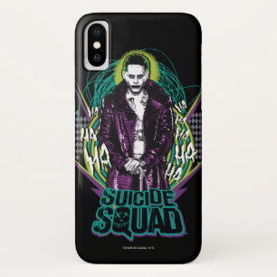 Suicide Squad   Grafisch joker Retro Rock iPhone X Hoesje