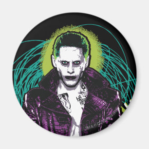 Suicide Squad   Grafisch joker Retro Rock Magneet