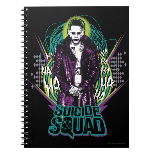 Suicide Squad | Grafisch joker Retro Rock Notitieboek (Voorkant)