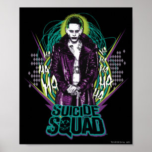 Suicide Squad   Grafisch joker Retro Rock Poster