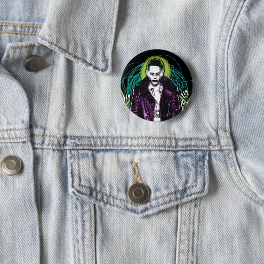 Suicide Squad | Grafisch joker Retro Rock Ronde Button 5,7 Cm (In situ)