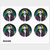Suicide Squad | Grafisch joker Retro Rock Ronde Sticker (Vel)
