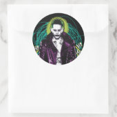 Suicide Squad | Grafisch joker Retro Rock Ronde Sticker (Tas)