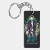 Suicide Squad | Grafisch joker Retro Rock Sleutelhanger (Voorkant Links)