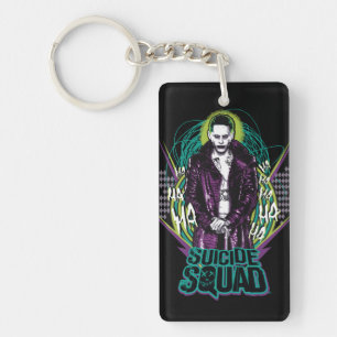 Suicide Squad   Grafisch joker Retro Rock Sleutelhanger