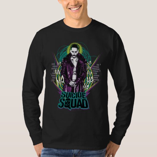 Suicide Squad | Grafisch joker Retro Rock T-shirt (Voorkant)