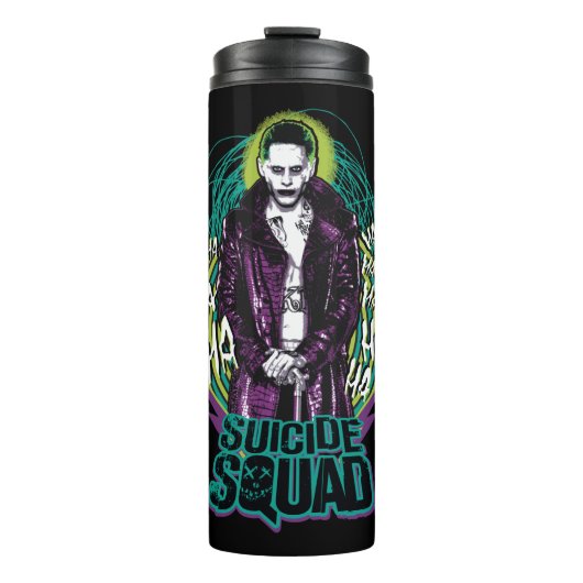 Suicide Squad | Grafisch joker Retro Rock Thermosbeker (Voorkant)