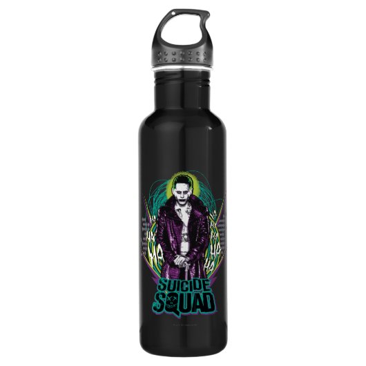 Suicide Squad | Grafisch joker Retro Rock Waterfles (Voorkant)