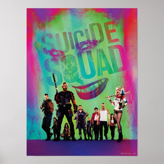 Suicide Squad | Green Joker & Squad Movie Poster (Voorkant)