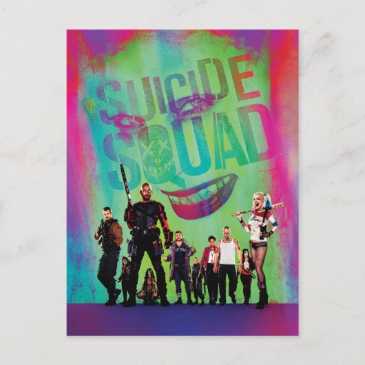 Suicide Squad | Green Joker & Squad Movie Poster Briefkaart (Voorkant)
