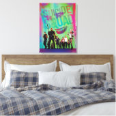 Suicide Squad | Green Joker & Squad Movie Poster Canvas Afdruk (Insitu (Slaapkamer))