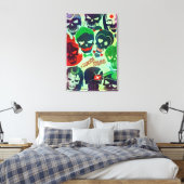 Suicide Squad | Groep Toss Canvas Afdruk (Insitu (Slaapkamer))
