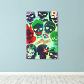 Suicide Squad | Groep Toss Canvas Afdruk (Insitu (Houten vloer))