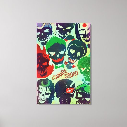 Suicide Squad | Groep Toss Canvas Afdruk (Voorkant)
