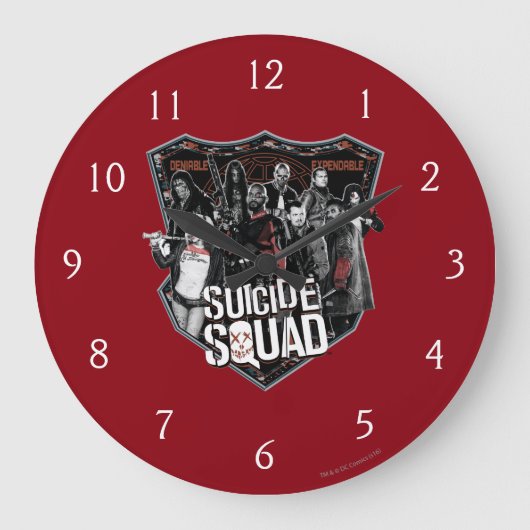 Suicide Squad | Group Badge-foto Grote Klok (Voorkant)