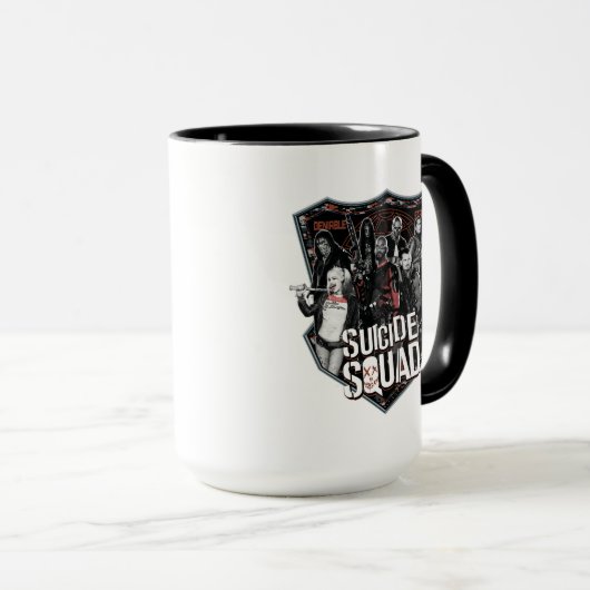Suicide Squad | Group Badge-foto Mok (Voorkant rechts)