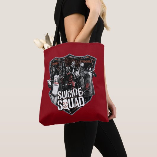 Suicide Squad | Group Badge-foto Tote Bag (Dichtbij)