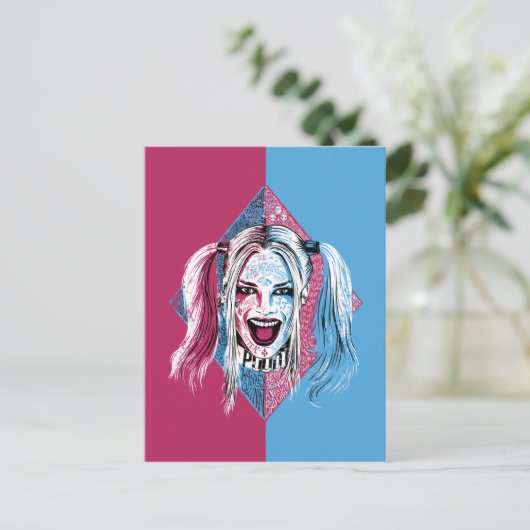 Suicide Squad | Harley Laugh Briefkaart (Staand voorkant)