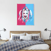 Suicide Squad | Harley Laugh Canvas Afdruk (Insitu (Slaapkamer))