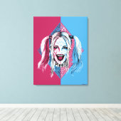 Suicide Squad | Harley Laugh Canvas Afdruk (Insitu (Houten vloer))