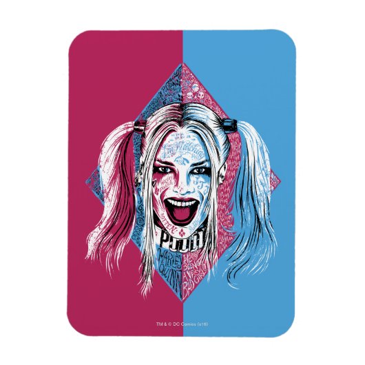 Suicide Squad | Harley Laugh Magneet (Verticaal)
