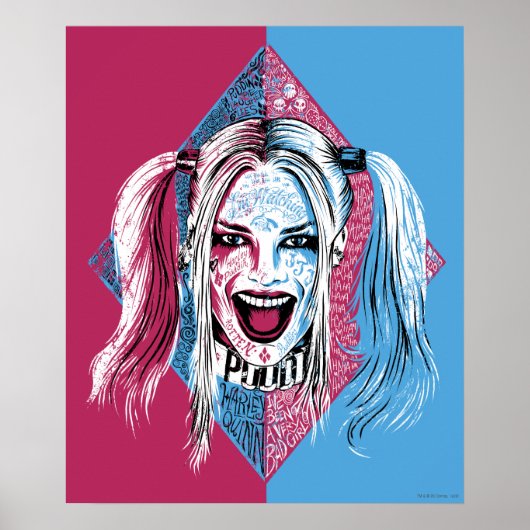Suicide Squad | Harley Laugh Poster (Voorkant)