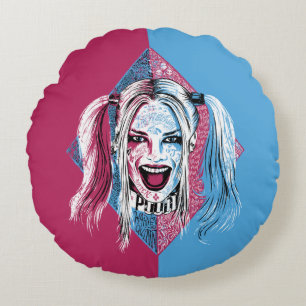 Suicide Squad   Harley Laugh Rond Kussen