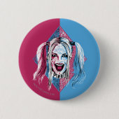 Suicide Squad | Harley Laugh Ronde Button 5,7 Cm (Voorkant)