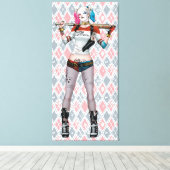 Suicide Squad | Harley Quinn Canvas Afdruk (Insitu (Houten vloer))