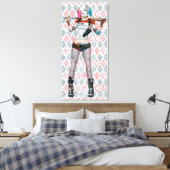 Suicide Squad | Harley Quinn Canvas Afdruk (Insitu (Slaapkamer))
