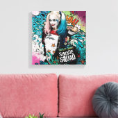 Suicide Squad | Harley Quinn Character Graffiti Canvas Afdruk (Insitu (Woonkamer))