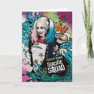 Suicide Squad   Harley Quinn Character Graffiti Kaart
