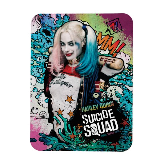 Suicide Squad | Harley Quinn Character Graffiti Magneet (Verticaal)