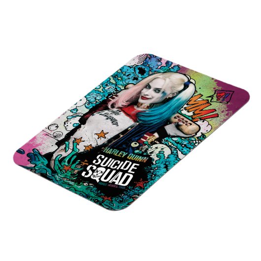 Suicide Squad | Harley Quinn Character Graffiti Magneet (Linkerzijde)