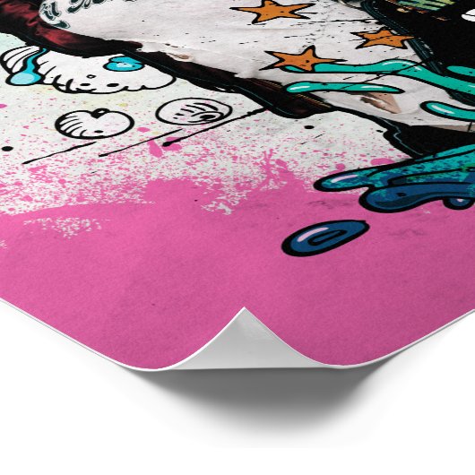 Suicide Squad | Harley Quinn Character Graffiti Poster (Hoek)