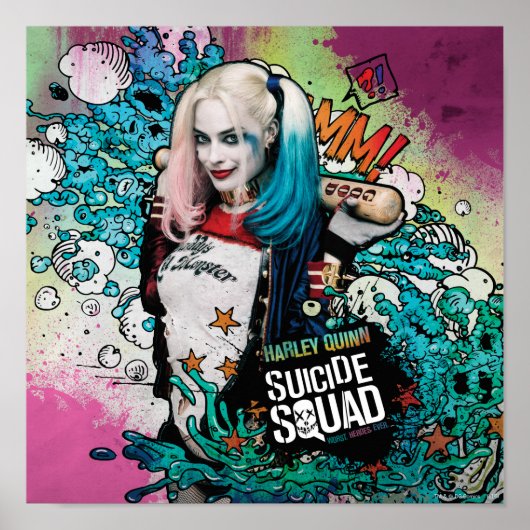 Suicide Squad | Harley Quinn Character Graffiti Poster (Voorkant)