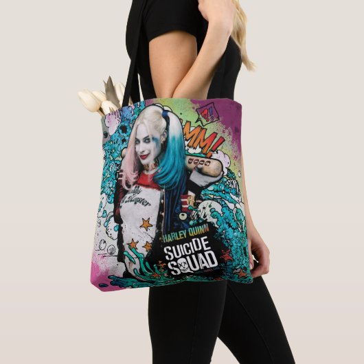 Suicide Squad | Harley Quinn Character Graffiti Tote Bag (Dichtbij)