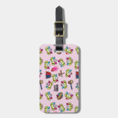 Suicide Squad | Harley Quinn Emoji Pattern Bagagelabel (Voorkant verticaal)