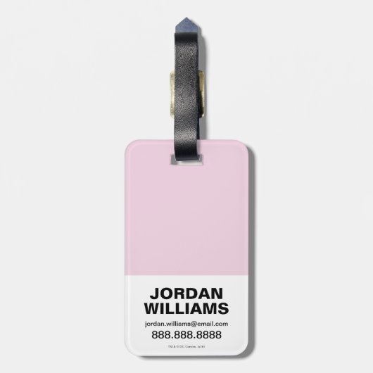 Suicide Squad | Harley Quinn Emoji Pattern Bagagelabel (Achterkant verticaal)